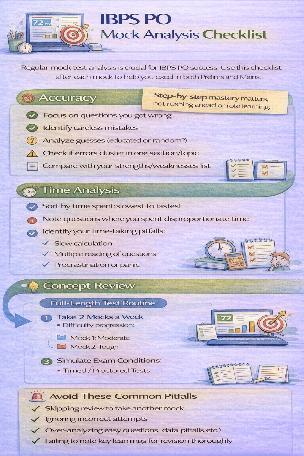 IBPS PO Mock Analysis Checklist