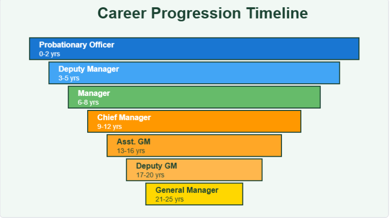 SBI PO Career Progression Path Infographic