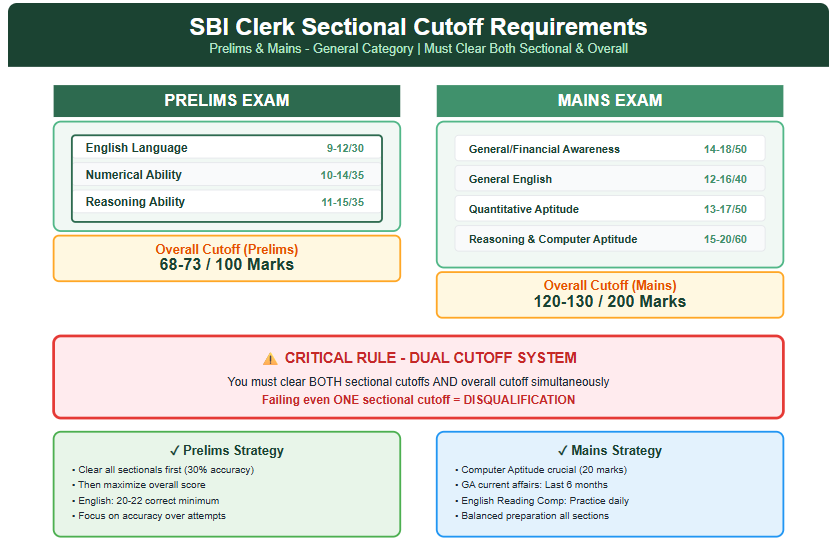State-wise SBI Clerk Cutoff Variation